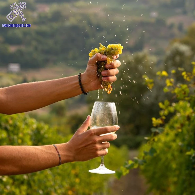các giống nho làm rượu champagne nga 9 đồng tiền