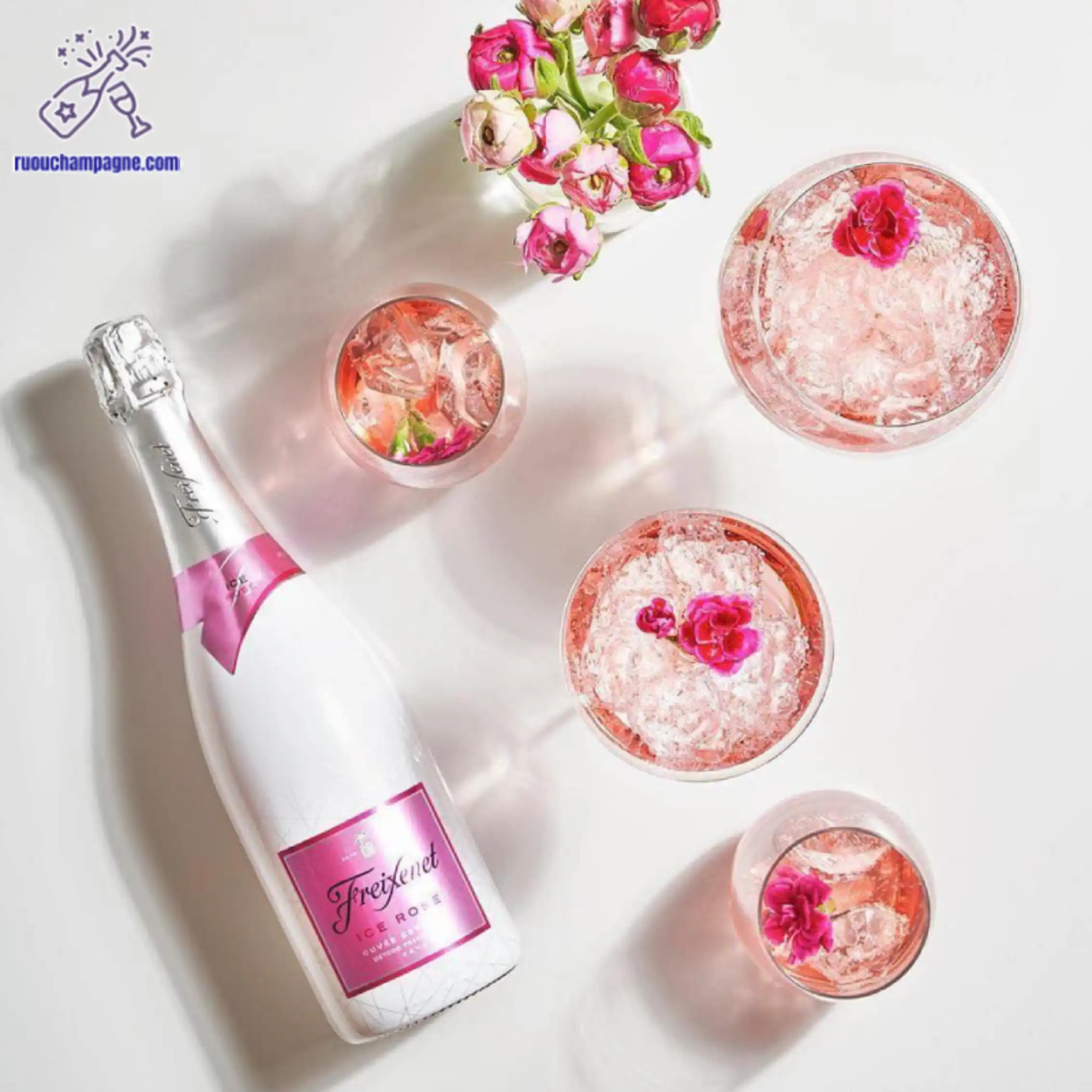 Thưởng thức và món ăn kèm với rượu freixenet ice rosé