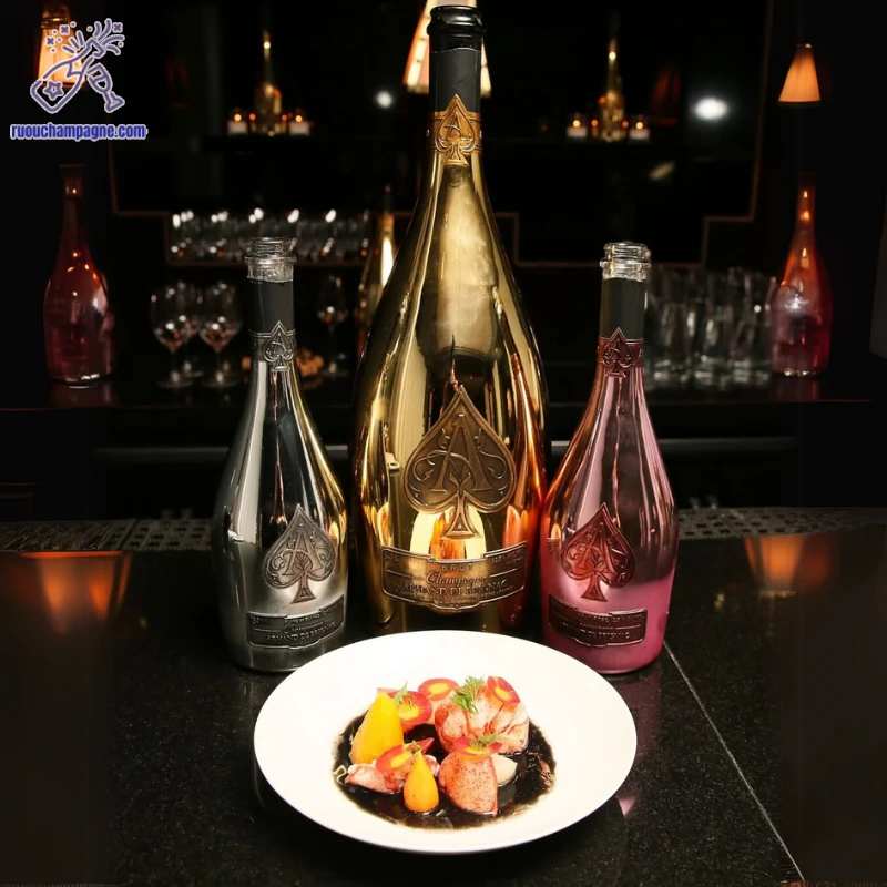 Cái sản phẩm đặc trưng của rượu armand de brignac đúng cách