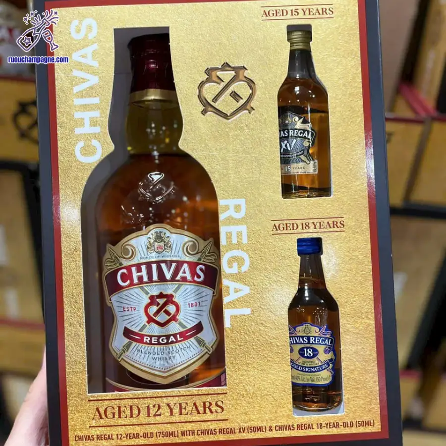Các giải thưởng danh giá của rượu Chivas 18 chai nhỏ