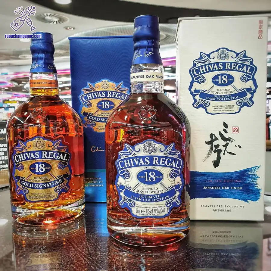 Lý do đằng sau việc thiết kế kích thước chai rượu Chivas 18