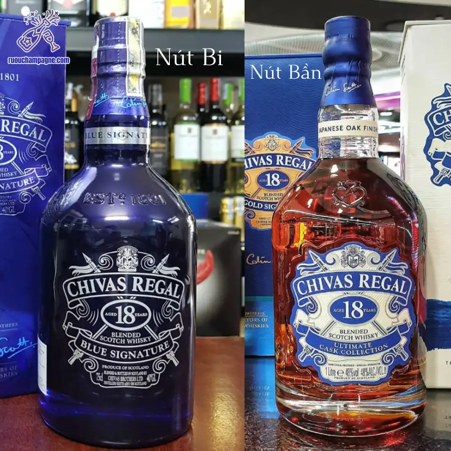 Giới thiệu Chivas 18 nút bi và nút bấc